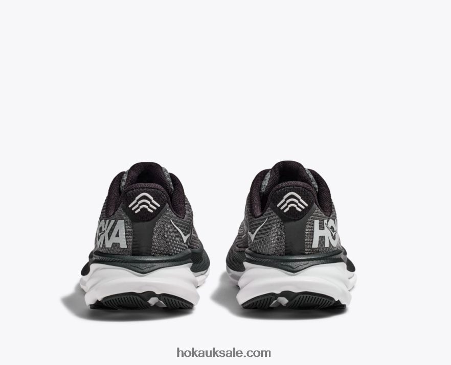 XHPD4N673 Clifton 9 Kids Black/White Hoka