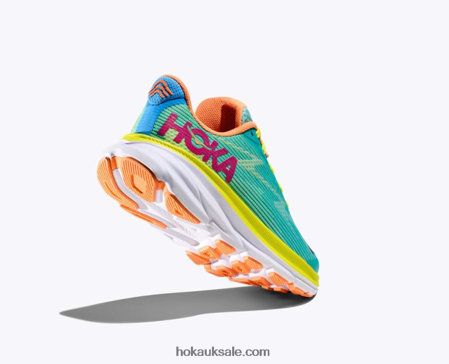 XHPD4N675 Clifton 9 Kids Ceramic/Evening Primrose Hoka