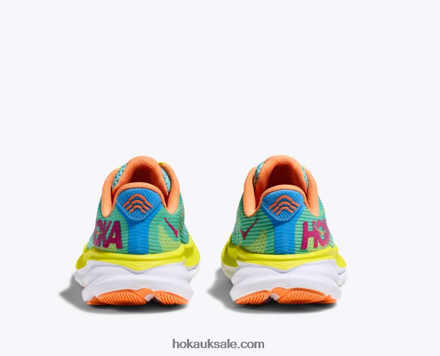 XHPD4N675 Clifton 9 Kids Ceramic/Evening Primrose Hoka