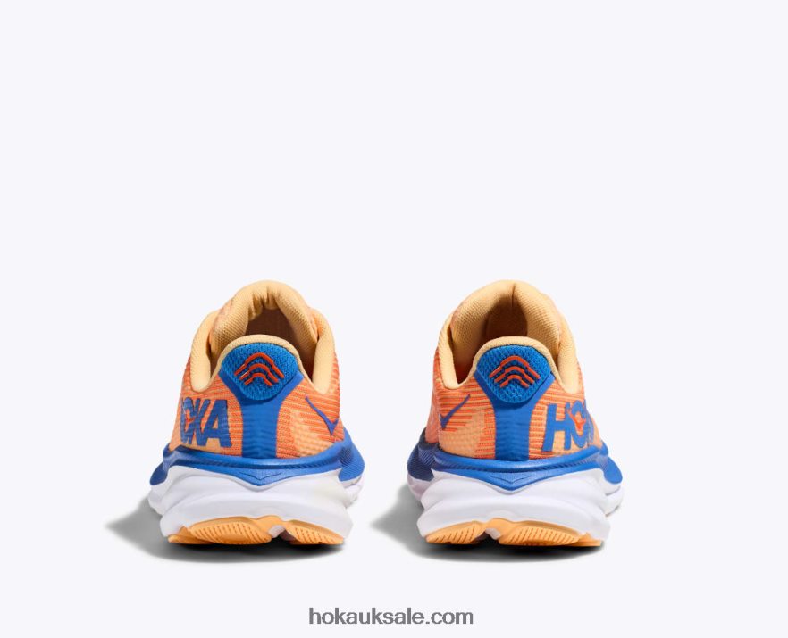 XHPD4N676 Clifton 9 Kids Coastal Sky/All Aboard Hoka