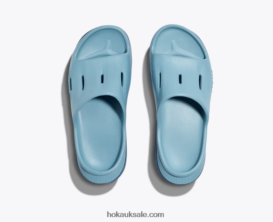 XHPD4N681 Ora Recovery Slide 3 Kids Stone Blue/Bluesteel Hoka