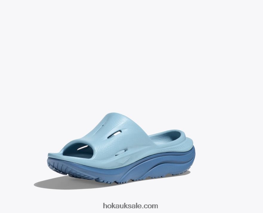 XHPD4N681 Ora Recovery Slide 3 Kids Stone Blue/Bluesteel Hoka