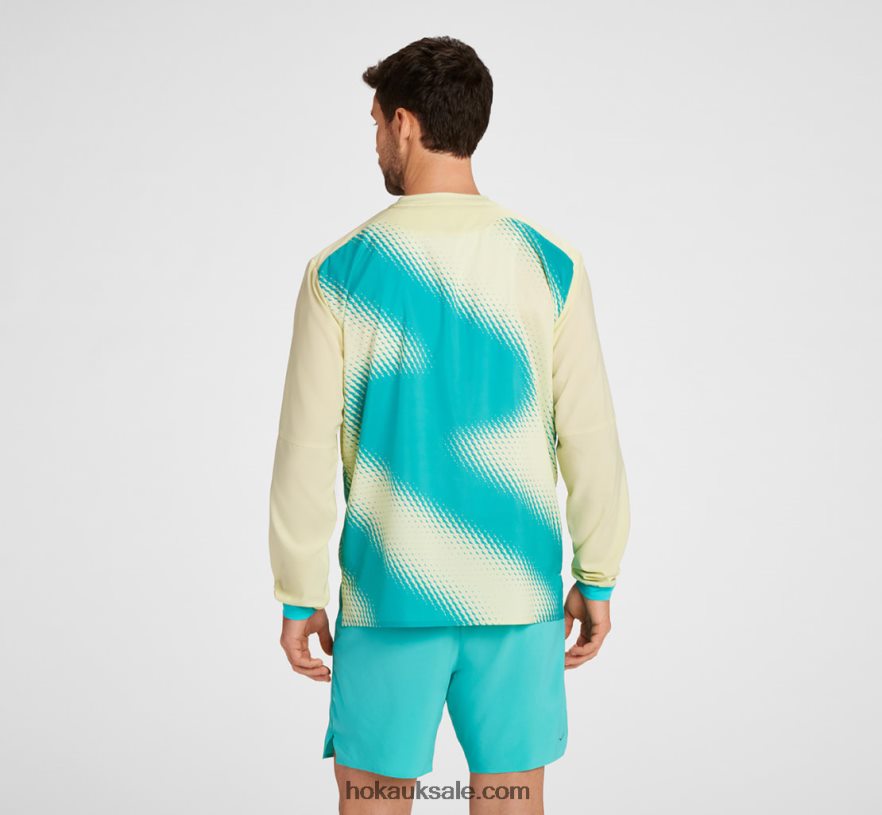 XHPD4N665 1/2 Zip Wind Shell Men Fiesta Hoka