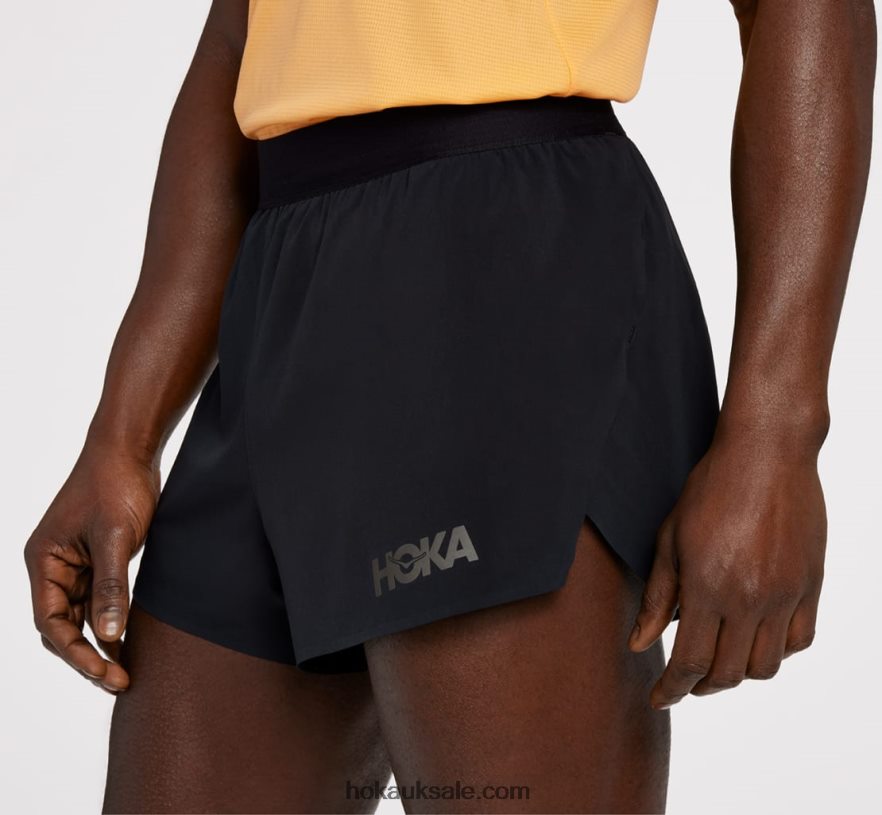 XHPD4N649 Split Short Men Black Hoka