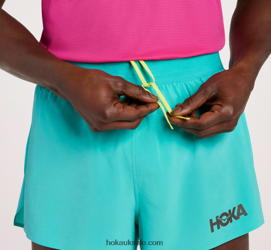 XHPD4N650 Split Short Men Black Hoka