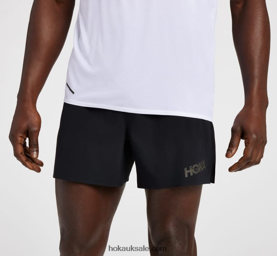 XHPD4N654 5" Short Men Black Hoka
