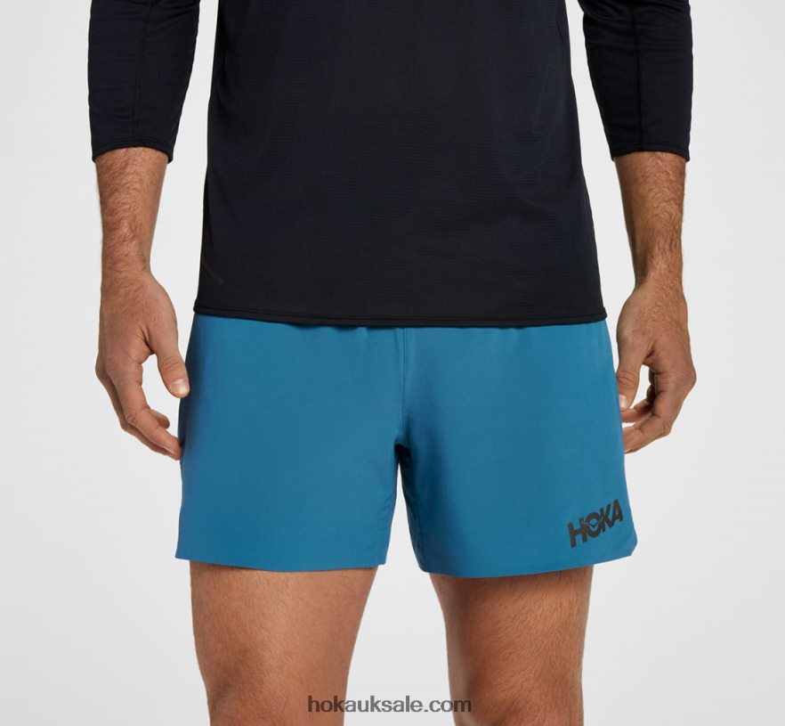 XHPD4N657 5" Short Men Blue Steel Hoka
