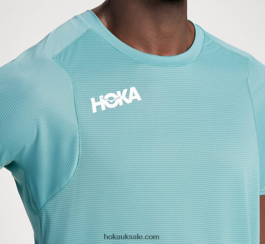 XHPD4N632 Glide Short Sleeve Men Trellis Hoka