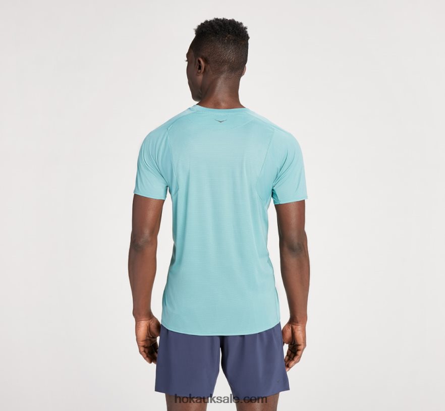 XHPD4N632 Glide Short Sleeve Men Trellis Hoka