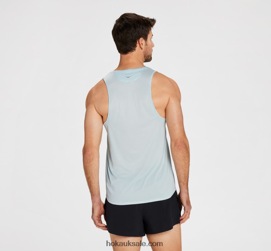 XHPD4N634 Glide Singlet Men Black Hoka
