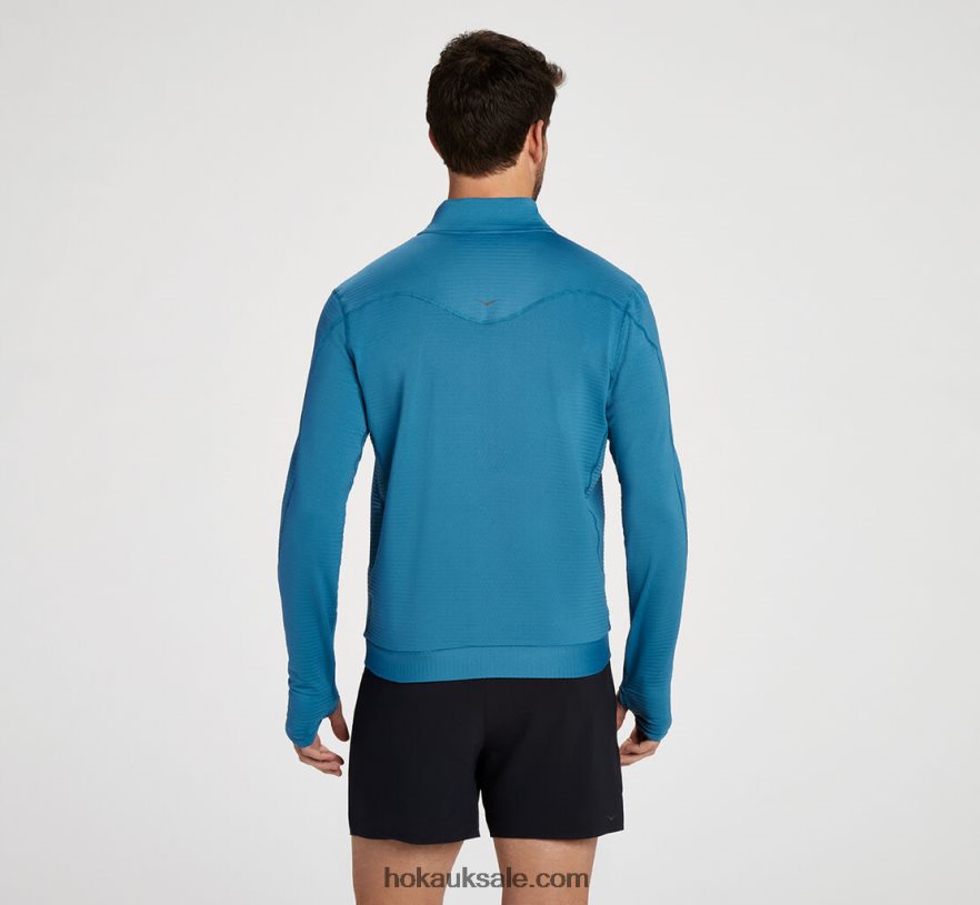 XHPD4N638 1/2 Zip Men Blue Steel Hoka