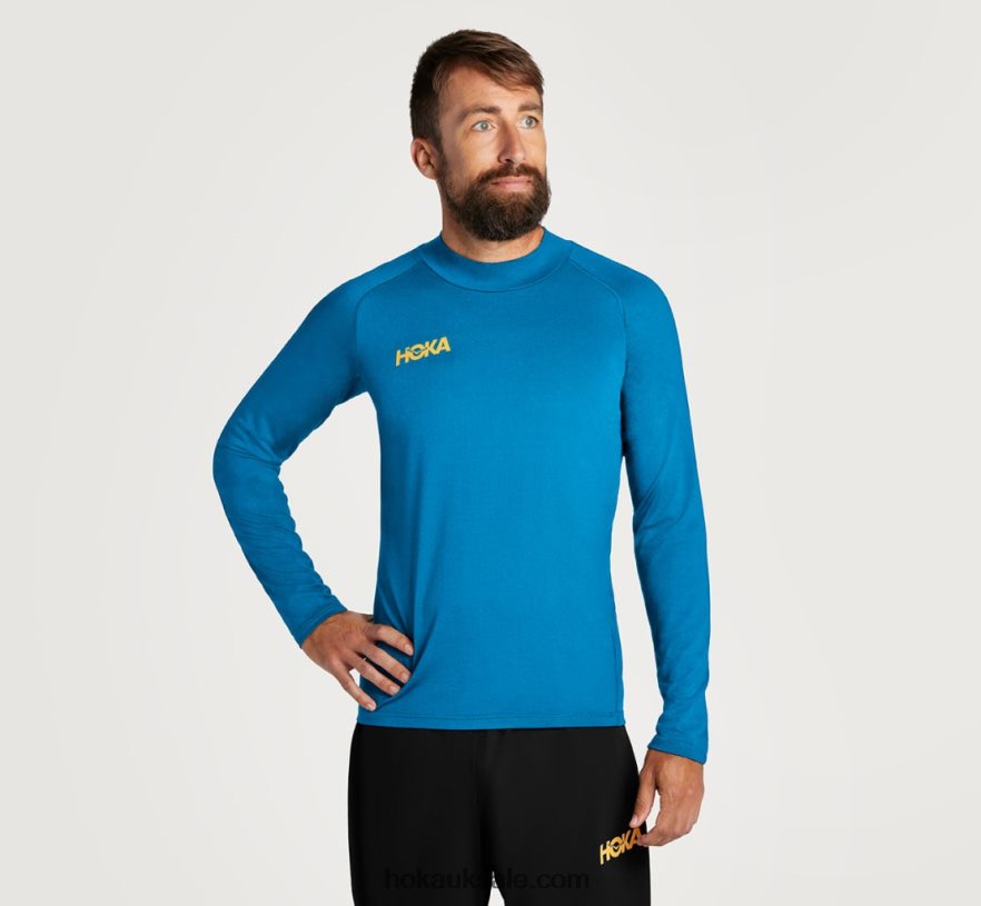 XHPD4N643 Merino Midlayer Men Diva Blue Hoka