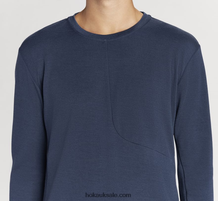 XHPD4N646 Merino Blend Long Sleeve Men Outer Space Hoka