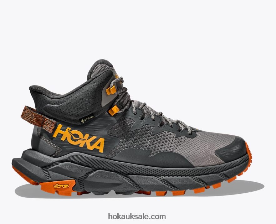 XHPD4N523 Trail Code GTX Men Castlerock/Persimmon Orange Hoka