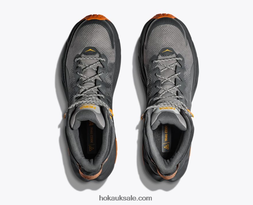 XHPD4N523 Trail Code GTX Men Castlerock/Persimmon Orange Hoka