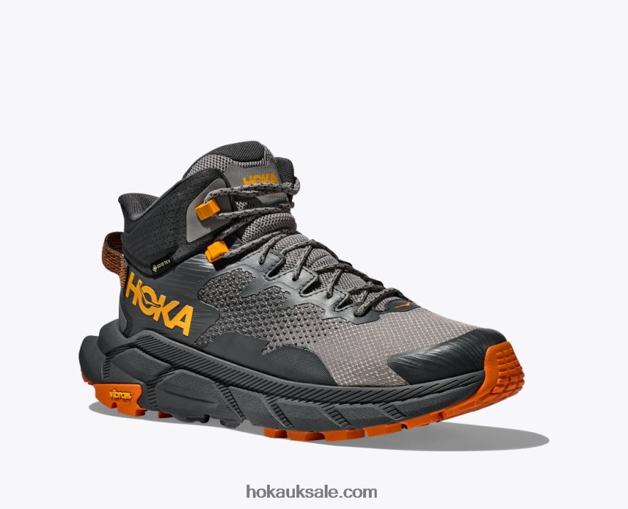 XHPD4N523 Trail Code GTX Men Castlerock/Persimmon Orange Hoka