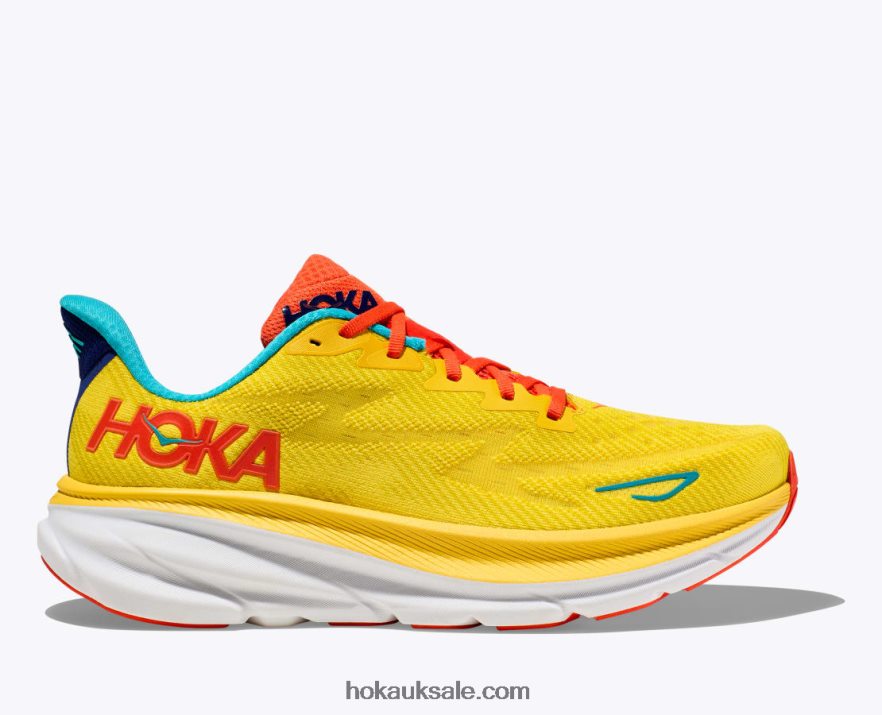 XHPD4N410 Clifton 9 Men Passion Fruit/Maize Hoka