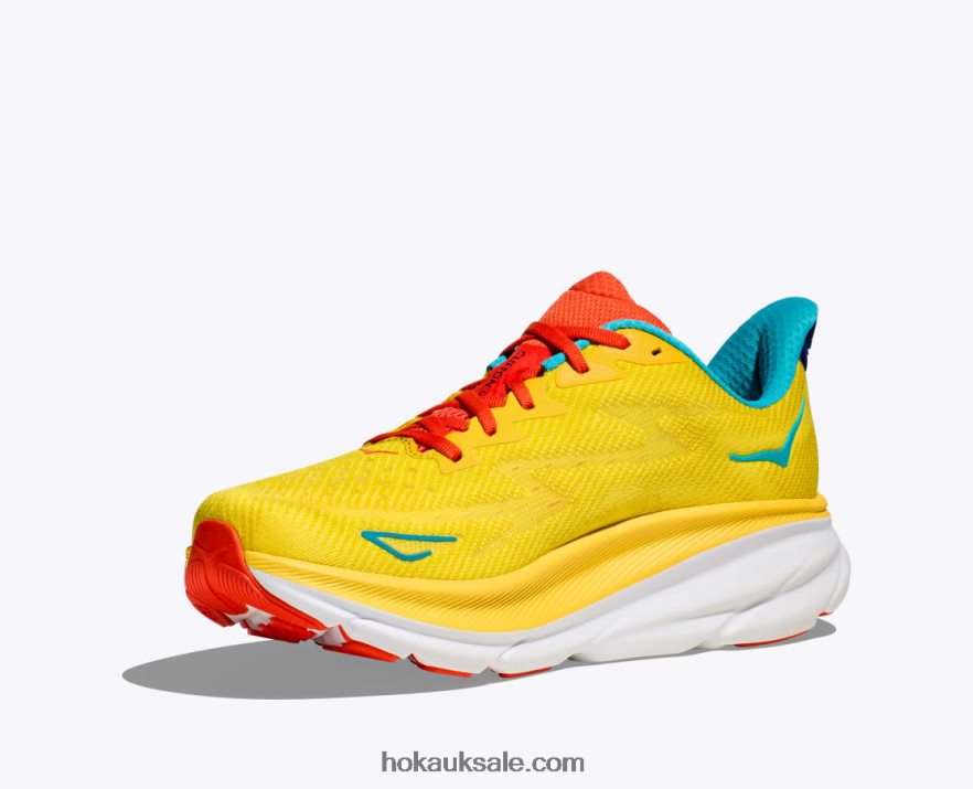 XHPD4N410 Clifton 9 Men Passion Fruit/Maize Hoka