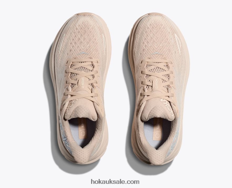 XHPD4N413 Clifton 9 Men Shifting Sand/Eggnog Hoka