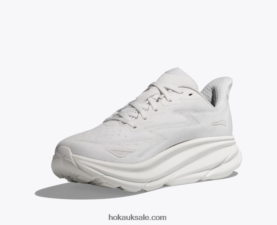 XHPD4N414 Clifton 9 Men White Hoka
