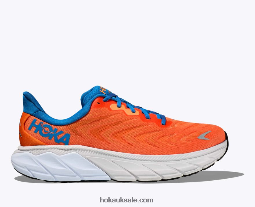 XHPD4N429 Arahi 6 Men Vibrant Orange/Coastal Sky Hoka