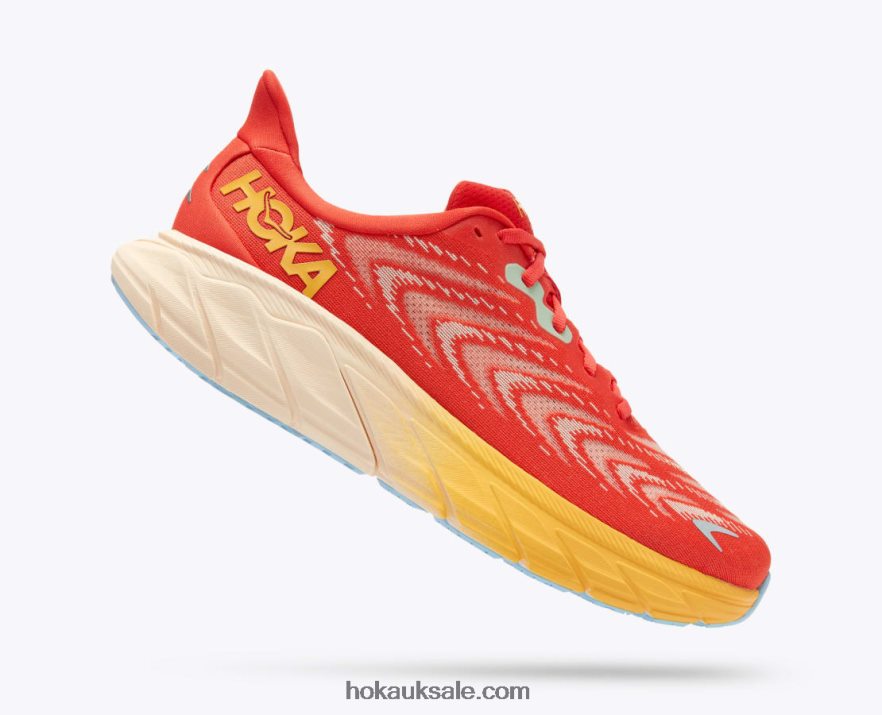 XHPD4N430 Arahi 6 Men Fiesta/Amber Yellow Hoka