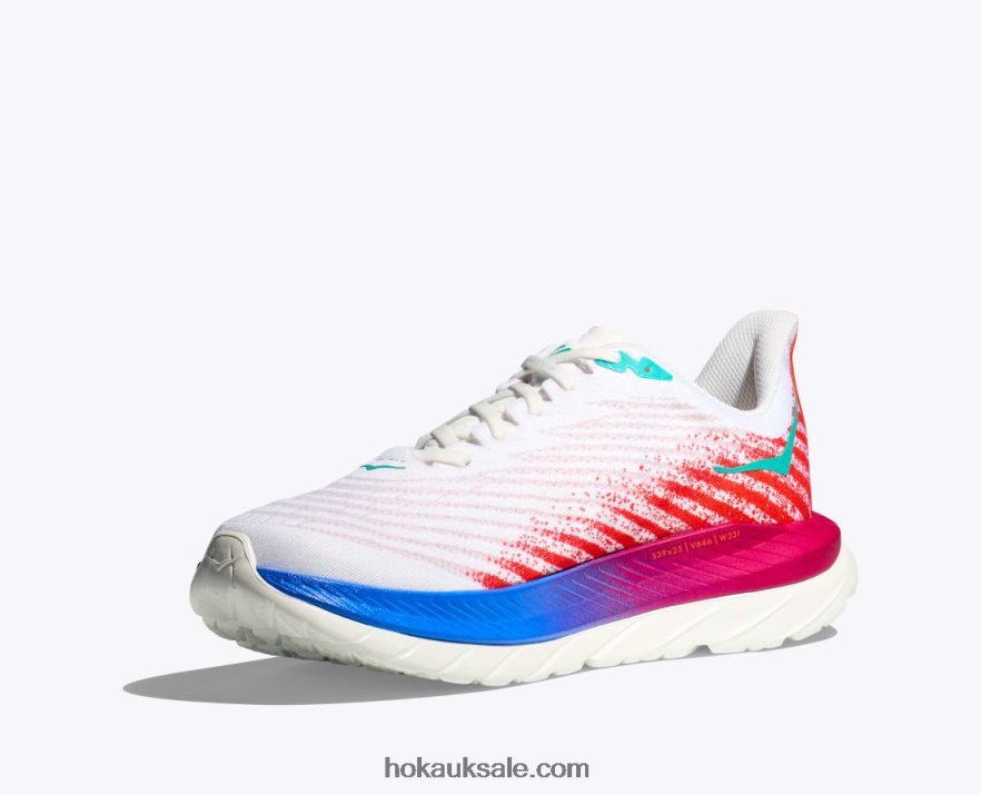 XHPD4N437 Mach 5 Men White/Flame Hoka