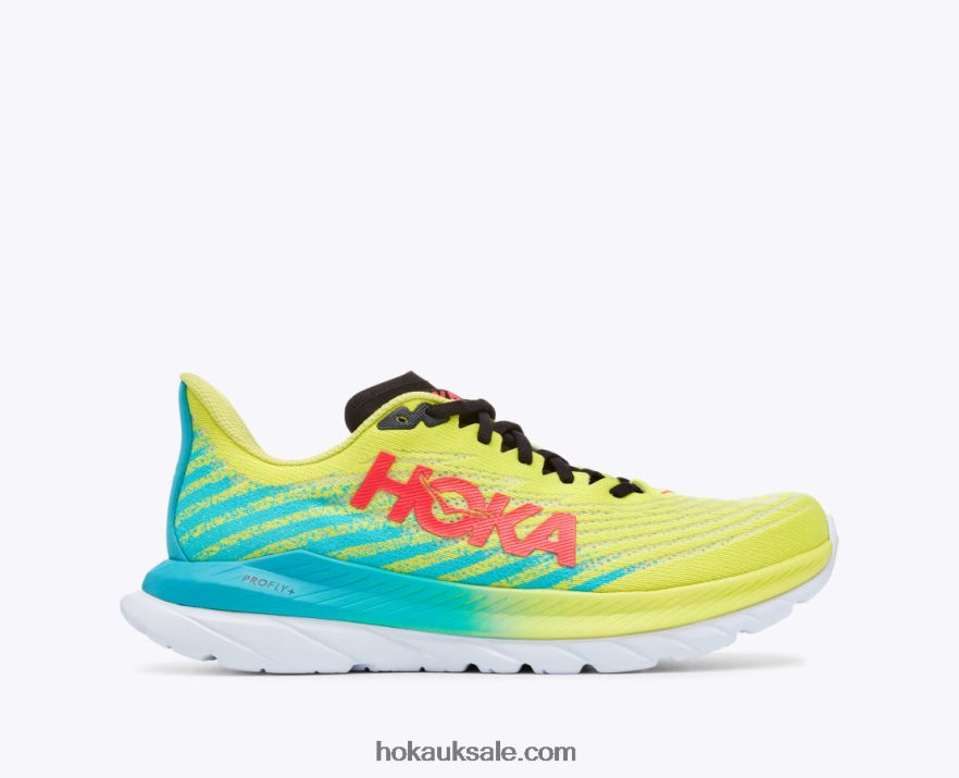XHPD4N438 Mach 5 Men Evening Primrose/Scuba Blue Hoka