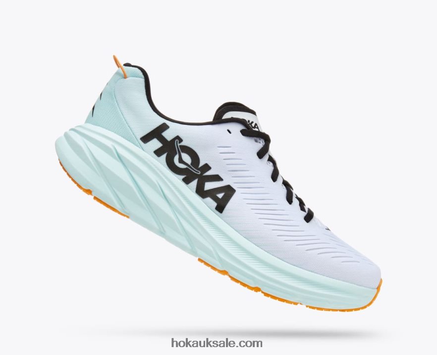 XHPD4N447 Rincon 3 Men White/Blue Glass Hoka