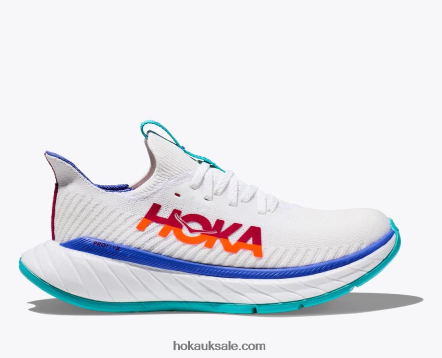XHPD4N455 Carbon X 3 Men White/Flame Hoka