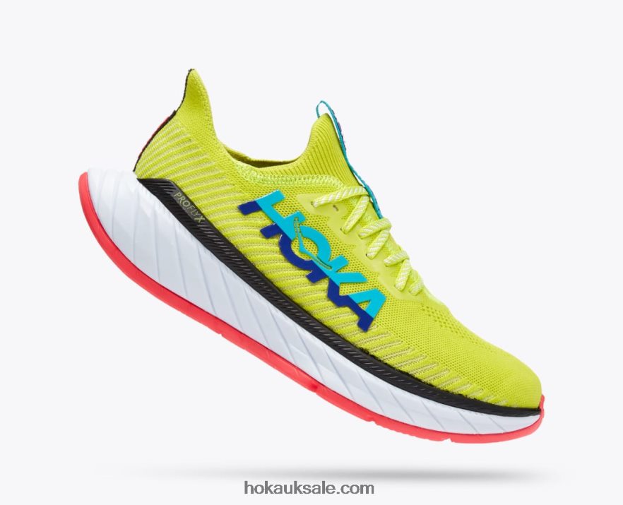 XHPD4N457 Carbon X 3 Men Evening Primrose/Scuba Blue Hoka
