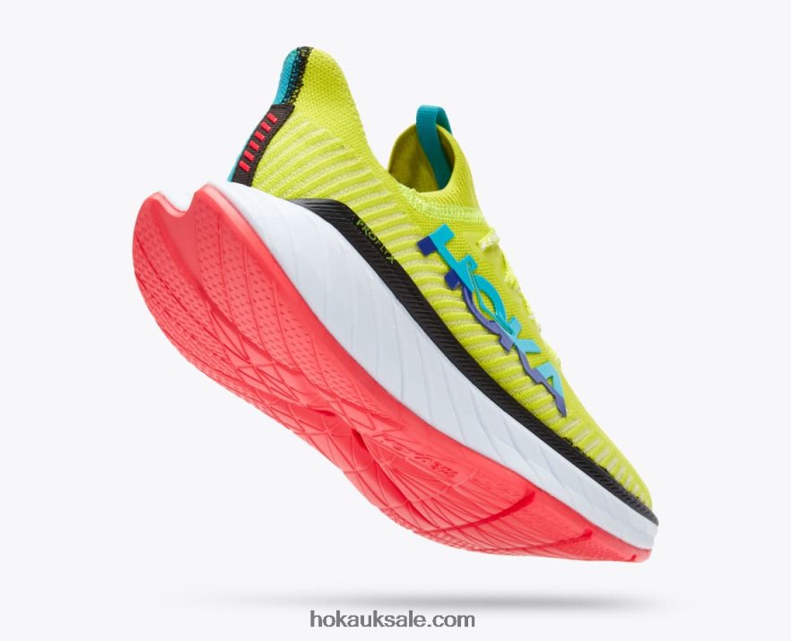 XHPD4N457 Carbon X 3 Men Evening Primrose/Scuba Blue Hoka