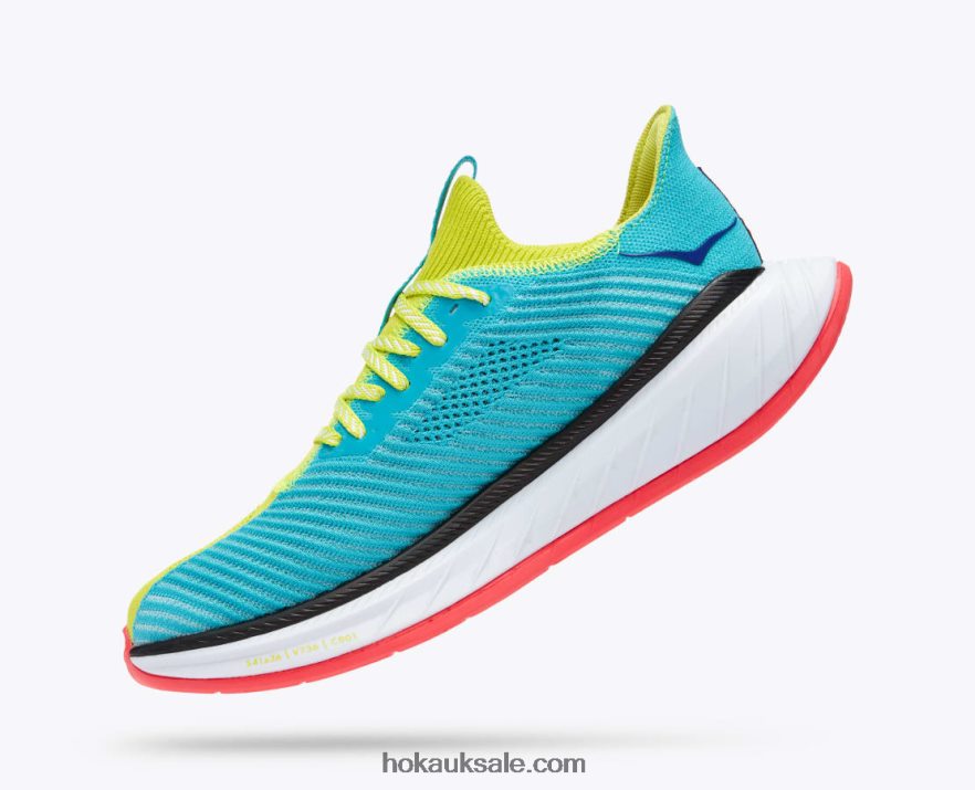 XHPD4N457 Carbon X 3 Men Evening Primrose/Scuba Blue Hoka