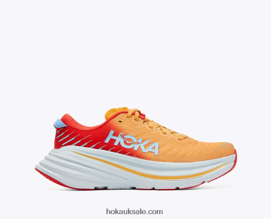 XHPD4N463 Bondi X Men Fiesta/Amber Yellow Hoka