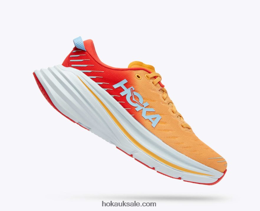 XHPD4N463 Bondi X Men Fiesta/Amber Yellow Hoka