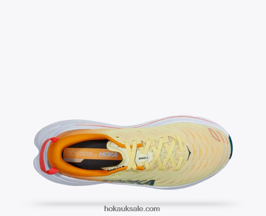 XHPD4N464 Bondi X Men Yellow Pear/Radiant Yellow Hoka