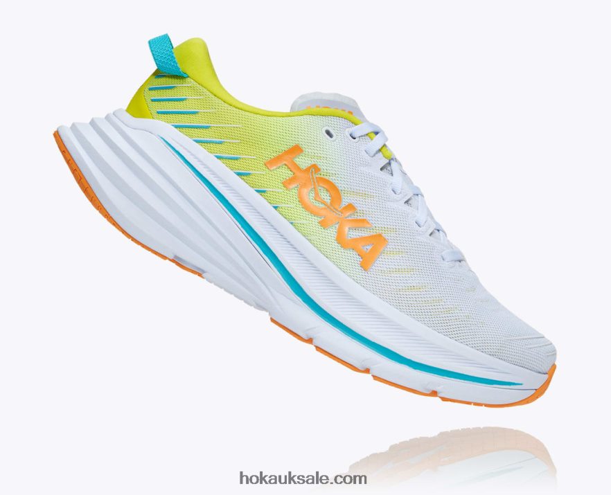 XHPD4N466 Bondi X Men White/Evening Primrose Hoka