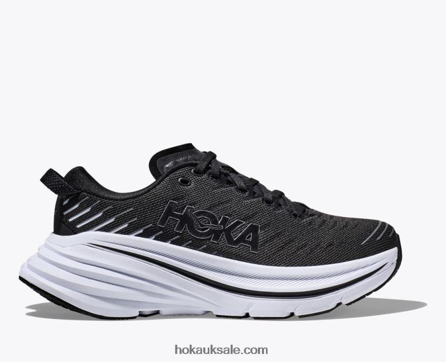 XHPD4N467 Bondi X Men Black/White Hoka