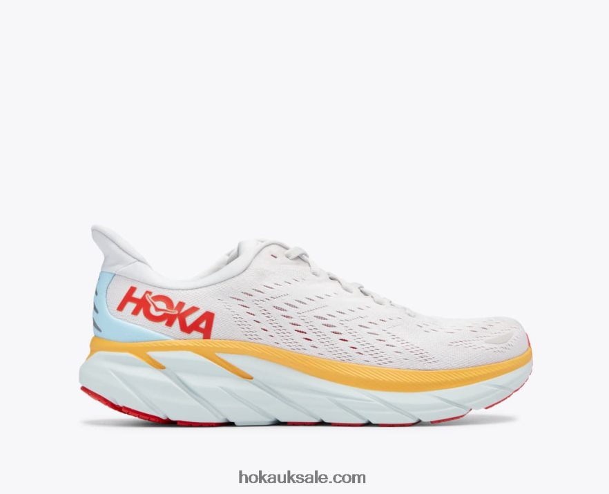 XHPD4N477 Clifton 8 Men Nimbus Cloud/Blanc De Blanc Hoka