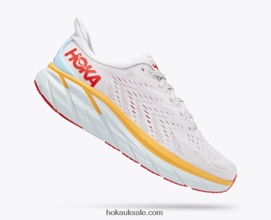 XHPD4N477 Clifton 8 Men Nimbus Cloud/Blanc De Blanc Hoka