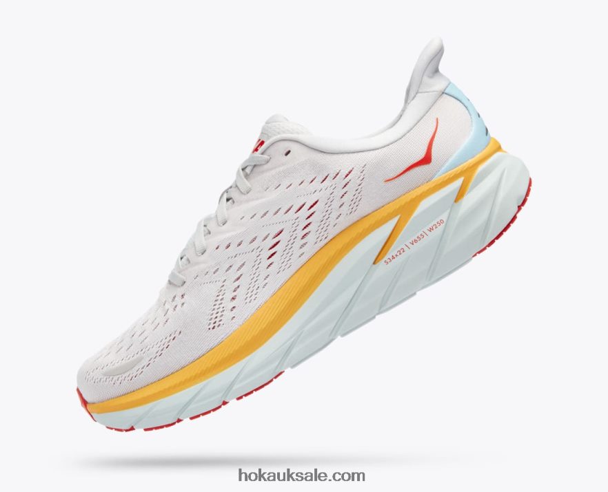 XHPD4N477 Clifton 8 Men Nimbus Cloud/Blanc De Blanc Hoka