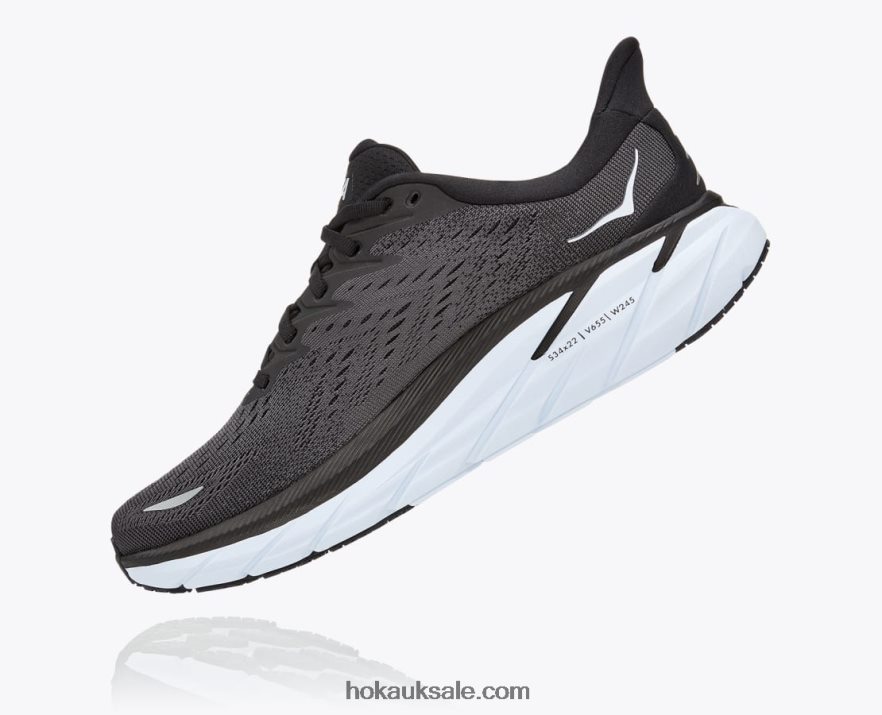 XHPD4N478 Clifton 8 Men Black/White Hoka