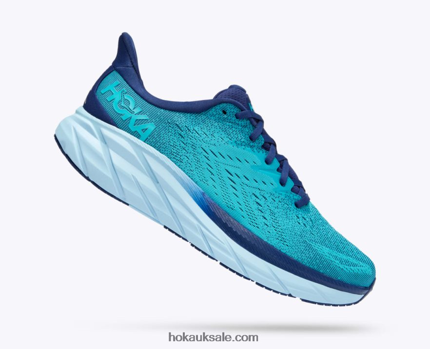 XHPD4N555 Clifton 8 Men Bellwether Blue/Scuba Blue Hoka