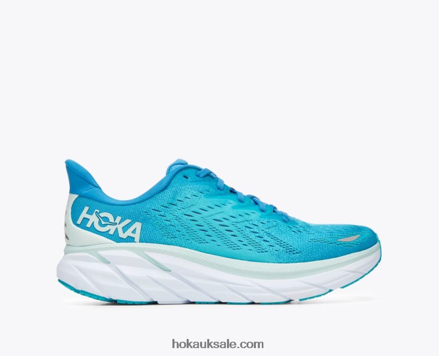 XHPD4N574 Clifton 8 Men Ibiza Blue/Scuba Blue Hoka