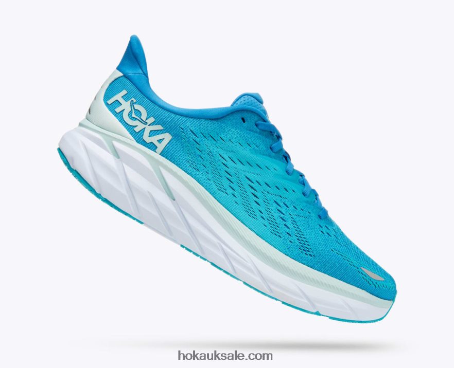 XHPD4N574 Clifton 8 Men Ibiza Blue/Scuba Blue Hoka