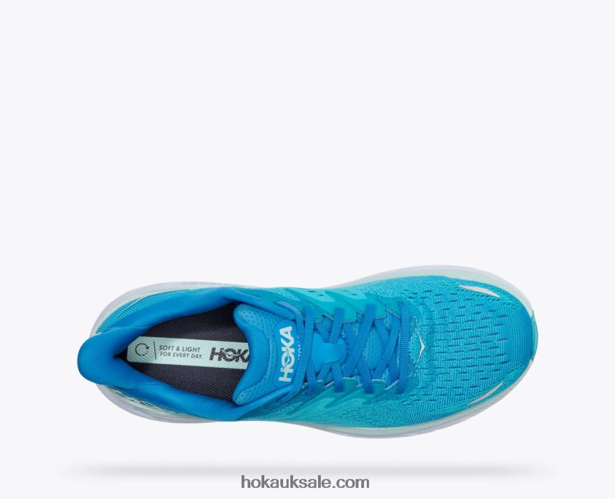 XHPD4N574 Clifton 8 Men Ibiza Blue/Scuba Blue Hoka