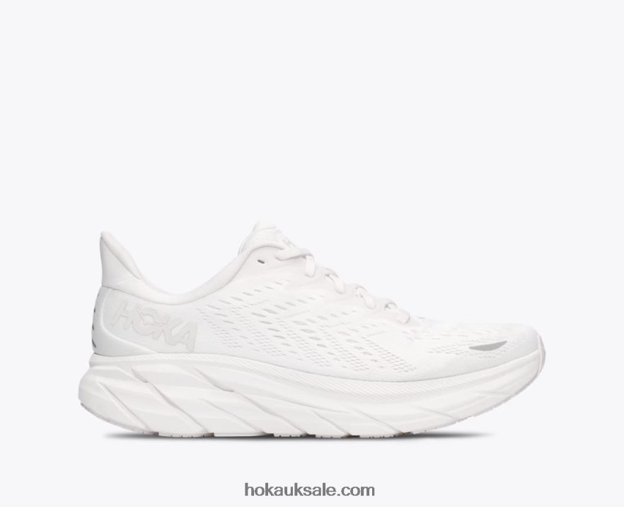 XHPD4N575 Clifton 8 Men White Hoka