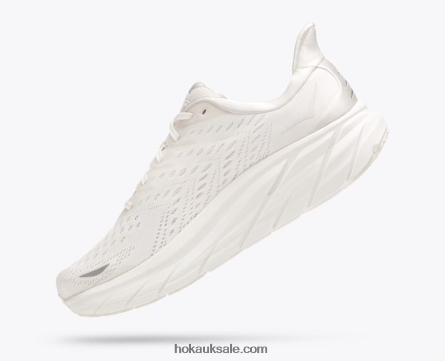 XHPD4N575 Clifton 8 Men White Hoka
