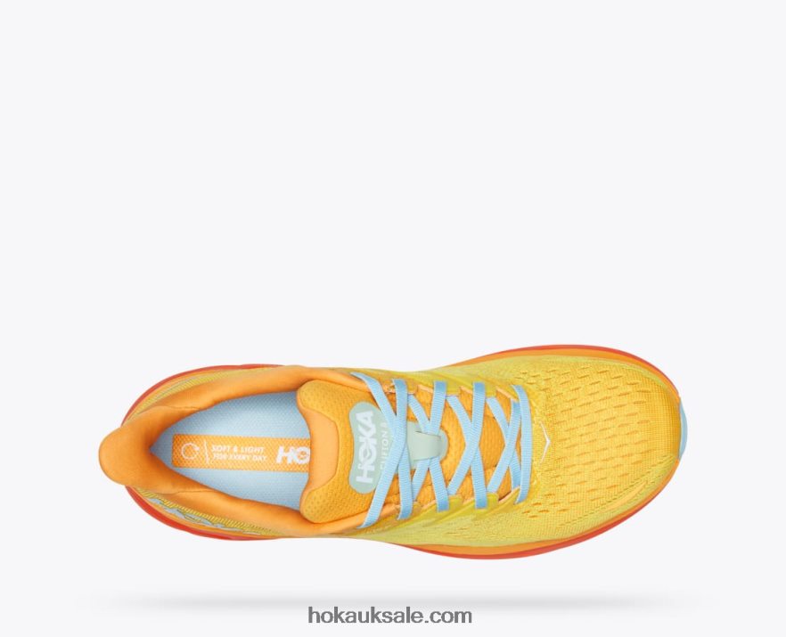 XHPD4N578 Clifton 8 Men Radiant Yellow/Maize Hoka