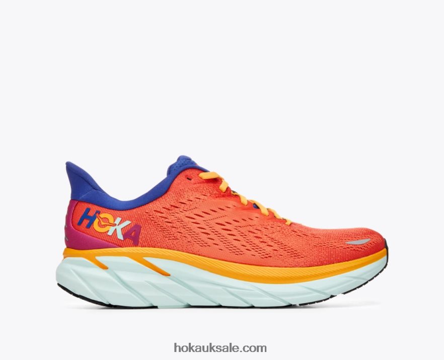 XHPD4N581 Clifton 8 Men Fiesta/Bluing Hoka